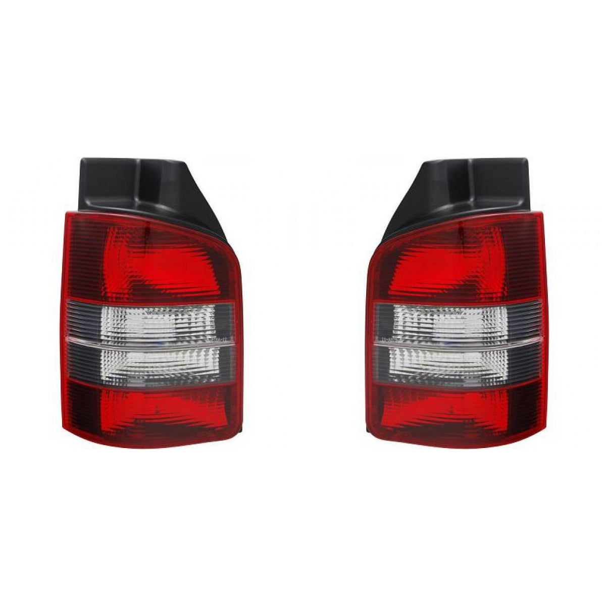 Depo / TYC Rückleuchte rot grau SET passt für VW T5 Transporter ab 2003-2009