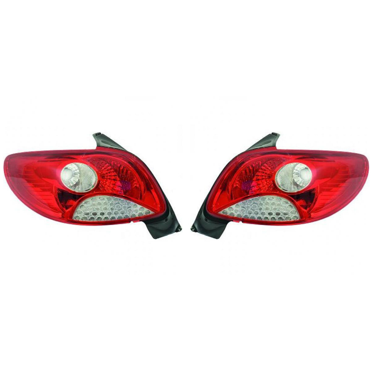 Original Depo / TYC Rückleuchte SET passt für Peugeot 206+ (2L/2M ab 09-12