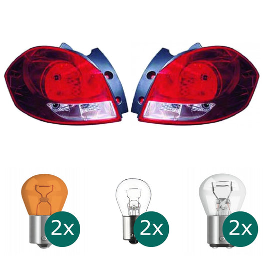 Depo/TYC Rückleuchte links passt für Renault Clio III Grandtour KR0/1 ab 07-13 inklusive Leuchtmittel/Birnen