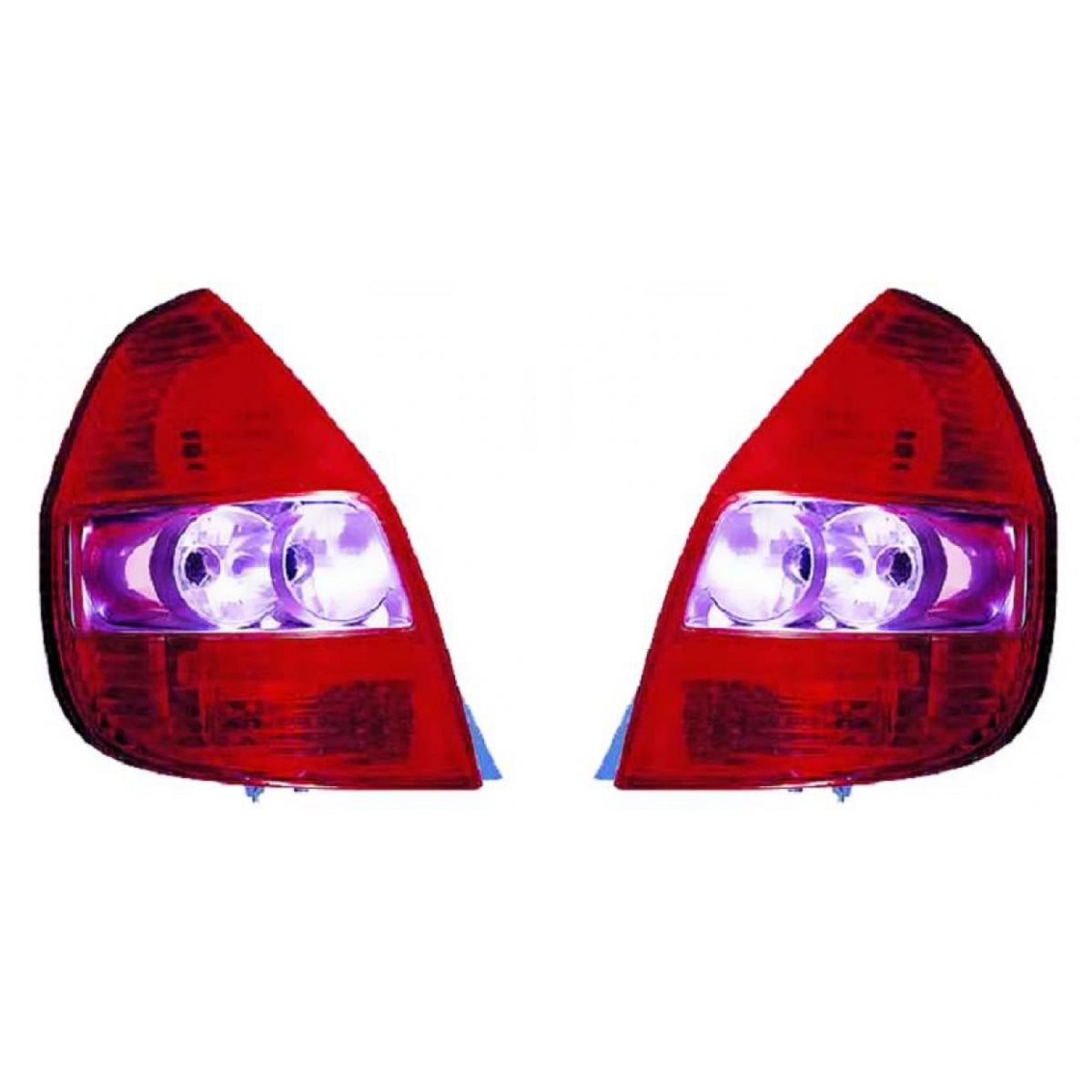 Depo / TYC Rückleuchte Blinker rosa SET passt für Honda JAZZ II (GD) ab 02-08