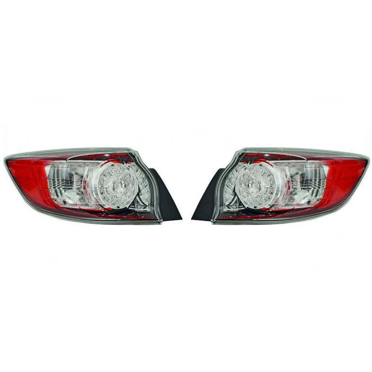 Depo / TYC LED Heckleuchte außen SET passt für Mazda 3 (BL) ab 09-11