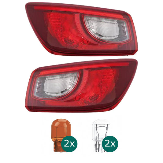 Depo / TYC Rückleuchte außen W21/5W WY21W links passt für Mazda CX-3 (DK) ab 15 inklusive Leuchtmittel/Birnen
