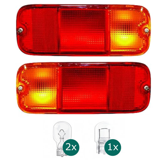 Depo/TYC Rückleuchte links passt für Suzuki Jimny geschlossen rechts ab 98-20 inklusive Leuchtmittel/Birnen