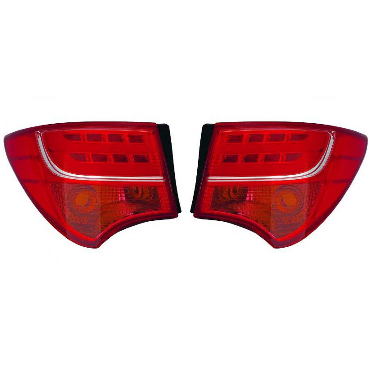 Depo/TYC Rückleuchte SET passt für Hyundai SANTA FÉ III Grand (DM) ab 15-18