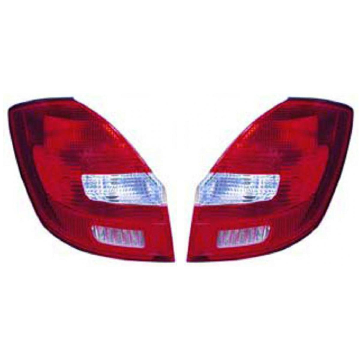 OE Depo/TYC Rückleuchte SET passt für Skoda Fabia II Limo Combi 542 ab 07-14