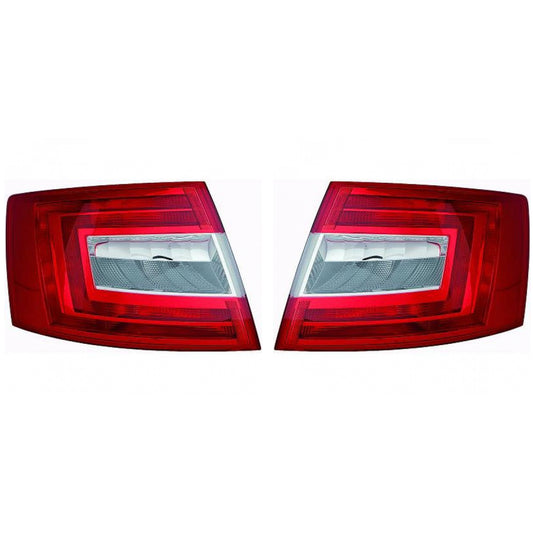Original Depo / TYC Rückleuchte SET passt für Skoda Octavia III (5E3) ab 2012