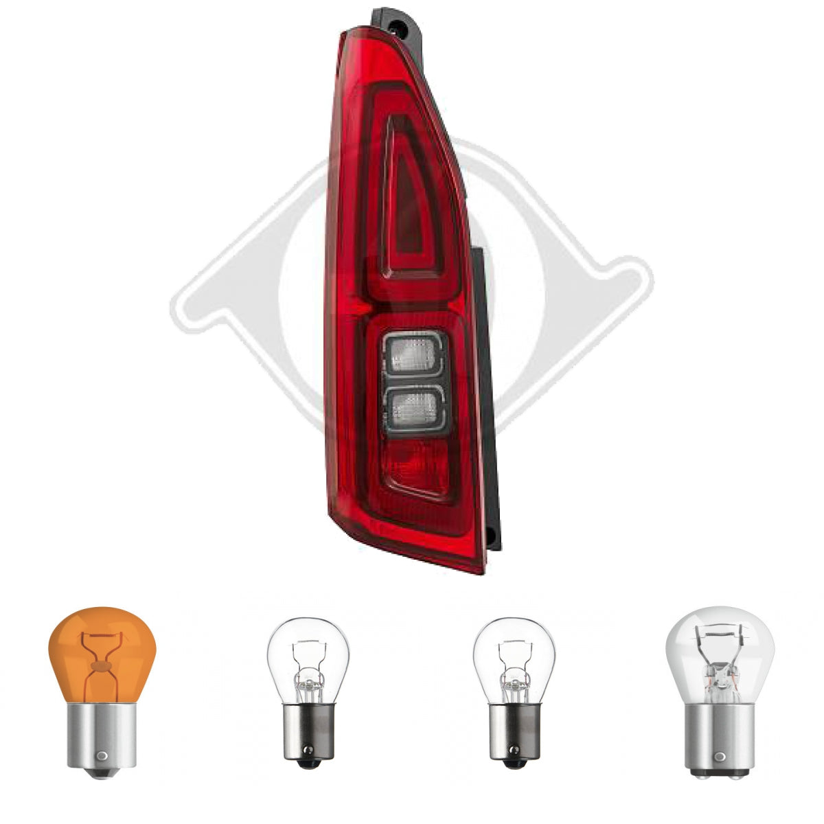 DEPO/TYC Heckleuchte Rückleuchte links für Citroen Berlingo Opel Combo Peugeot Rifter Partner Toyota Proace ab Baujahr 201...