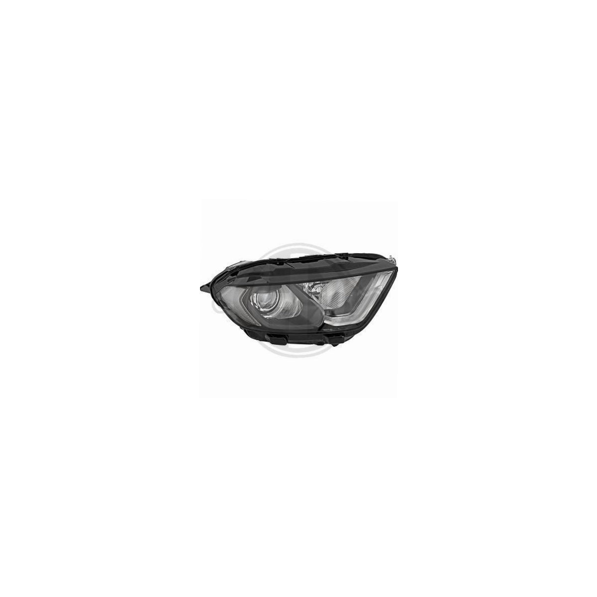 DEPO/TYC Scheinwerfer Hauptscheinwerfer Frontscheinwerfer rechts mit Motor H18 H1 LED für Ford Ecosport ab Baujahr 2018