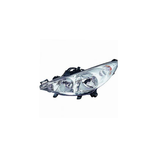 Valeo Scheinwerfer Frontscheinwerfer Hauptscheinwerfer links H7/H1/W5W/PY21W mit Motor und Birnen für Peugeot 207 WA WC WD...