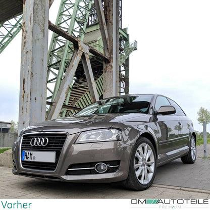 Kühlergrill Wabengrill Schwarz Glanz passt für Audi A3 8P Facelift 08-13 und RS3