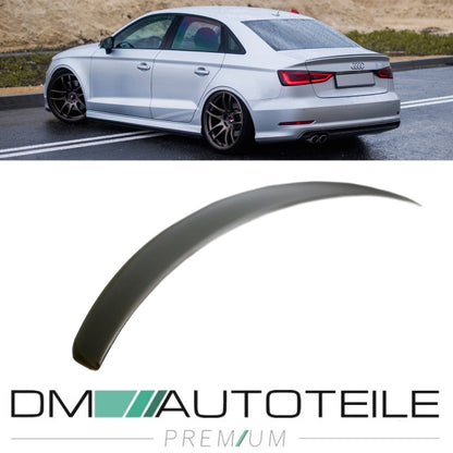 Sport-Heckspoiler Hecklippe grundiert passt für Audi A3 8V Limousine 2013-2021 auch RS3 S-Line
