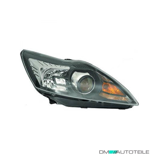 Scheinwerfer Schwarz H1/H7 rechts passt für Ford Focus II Facelift ab 08-10