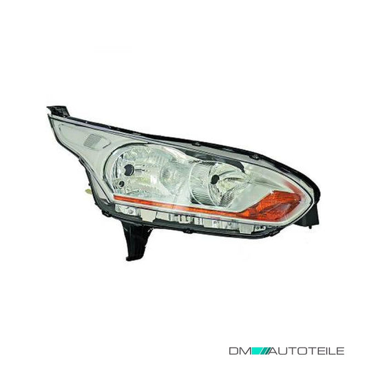 Scheinwerfer Depo H7 links passt für Ford Transit Connect V408 chrom ab 13-15