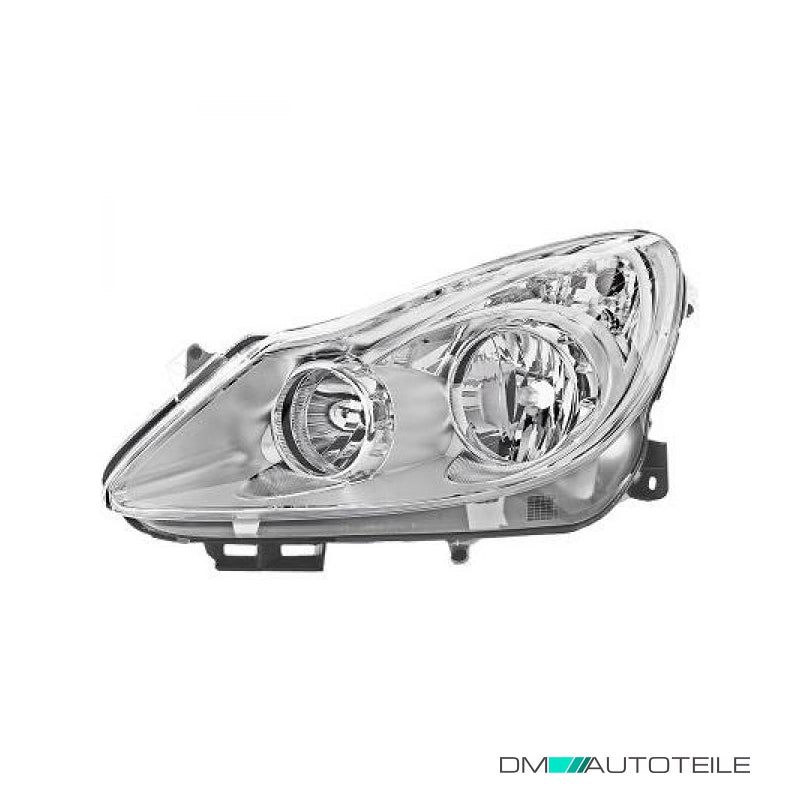 Scheinwerfer H7 Depo chrom links passt für Opel Corsa D Kasten S07 ab 06-10