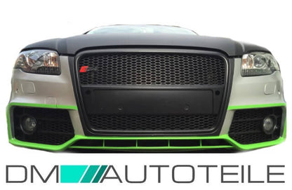 Sport Stoßstange vorne + Kühlergrill Wabendesign passt für Audi A4 B7 ab 04-08
