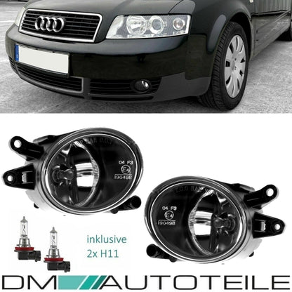 Audi A4 8E B6 Nebelscheinwerfersatz Klarglas Bj 00-04 inklusive H11 Birnen
