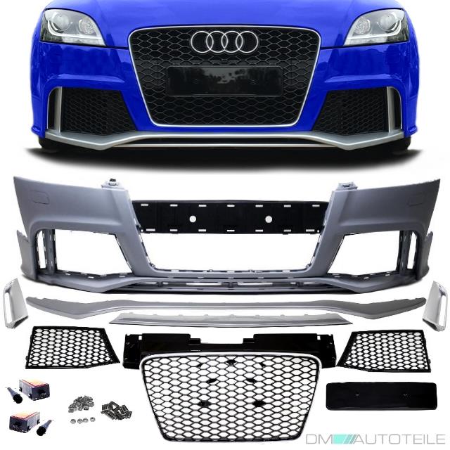 Stoßstange vorne + Wabengill passt für Audi TT 8J Coupe Cabrio ab 06-16 auch RS