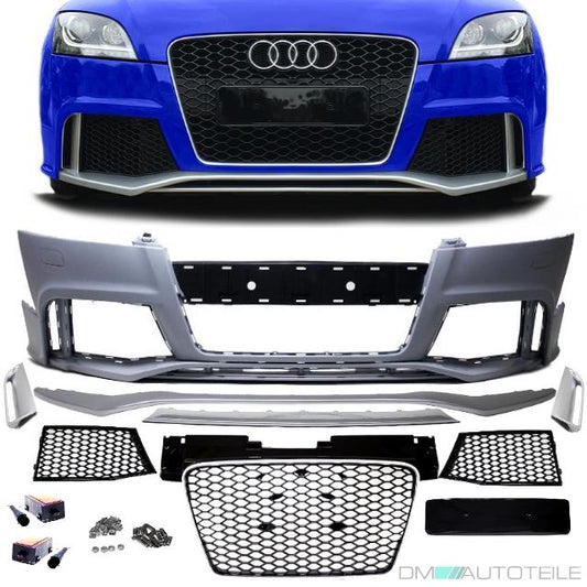 Stoßstange vorne + Wabengill passt für Audi TT 8J Coupe Cabrio ab 06-16 auch RS