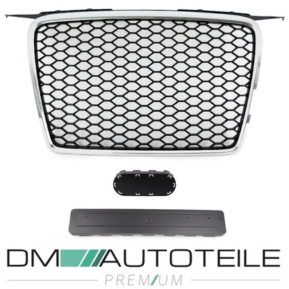 Wabengrill Schwarz Chrom Kühlergrill passt für Audi A3 8P ab 03-08 nicht RS3