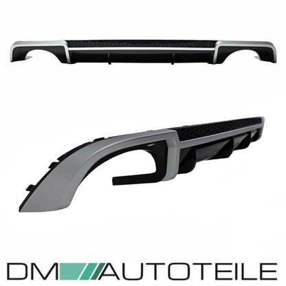 Heckdiffusor Schwarz glanz passt für Audi A4 B9 Limousine Avant ab 2015 kein RS4
