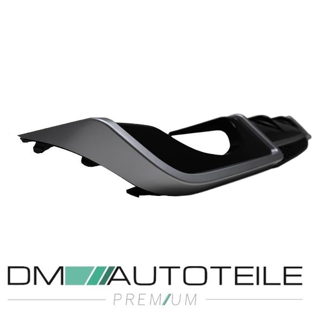 Heckdiffusor Schwarz glanz passt für Audi A4 B9 Limousine Avant ab 2015 kein RS4
