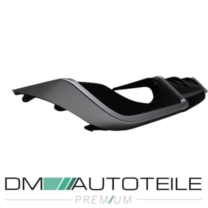 Heckdiffusor Schwarz glanz passt für Audi A4 B9 Limousine Avant ab 2015 kein RS4