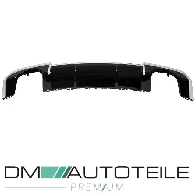 Heckdiffusor Schwarz glanz passt für Audi A4 B9 Limousine Avant ab 2015 kein RS4
