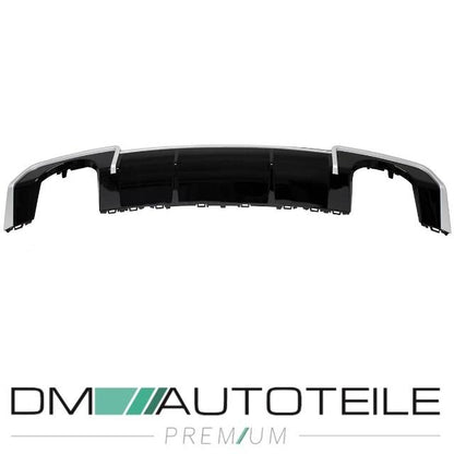 Heckdiffusor Schwarz glanz passt für Audi A4 B9 Limousine Avant ab 2015 kein RS4