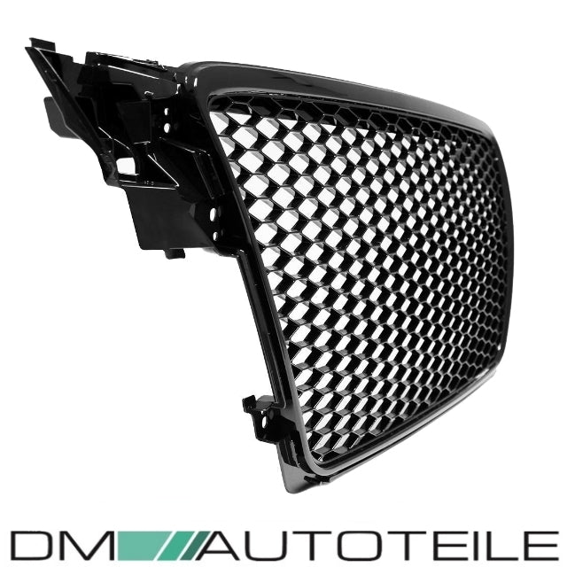 SET Kühlergrill + Wabengrill Schwarz + Gitter passt für Audi A4 B8 08-12 kein RS