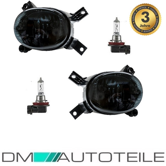 Set Nebelscheinwerfer Smoke Schwarz + H11 passend für Audi A3 8P A4 8E B7