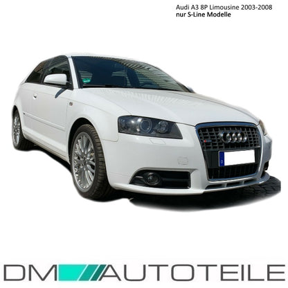 Set Nebelscheinwerfer Smoke Schwarz + H11 passend für Audi A3 8P A4 8E B7