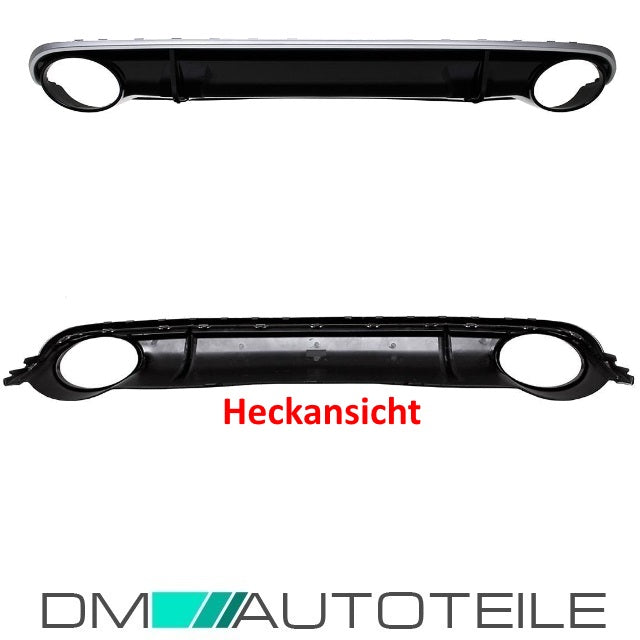 Set Diffusor Stoßstange  +Auspuffblende für RS4 Modelle passend für Audi A4 B8 8K bj.07-11