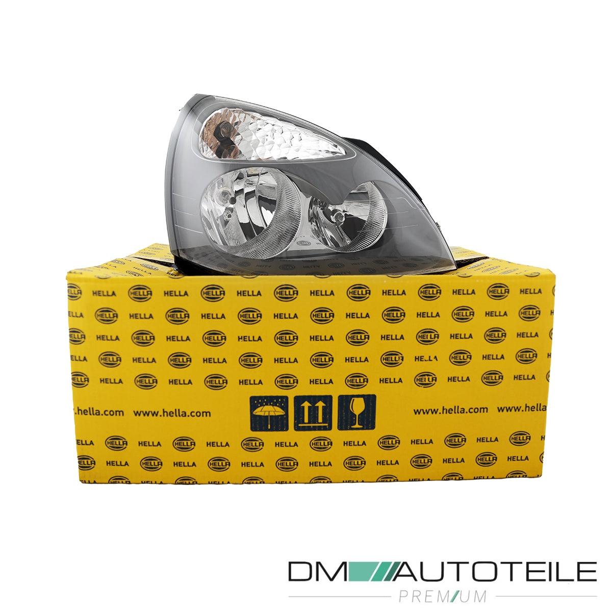 Original Hella H7/H1 Scheinwerfer rechts passt für Renault Clio II Thalia 04-09