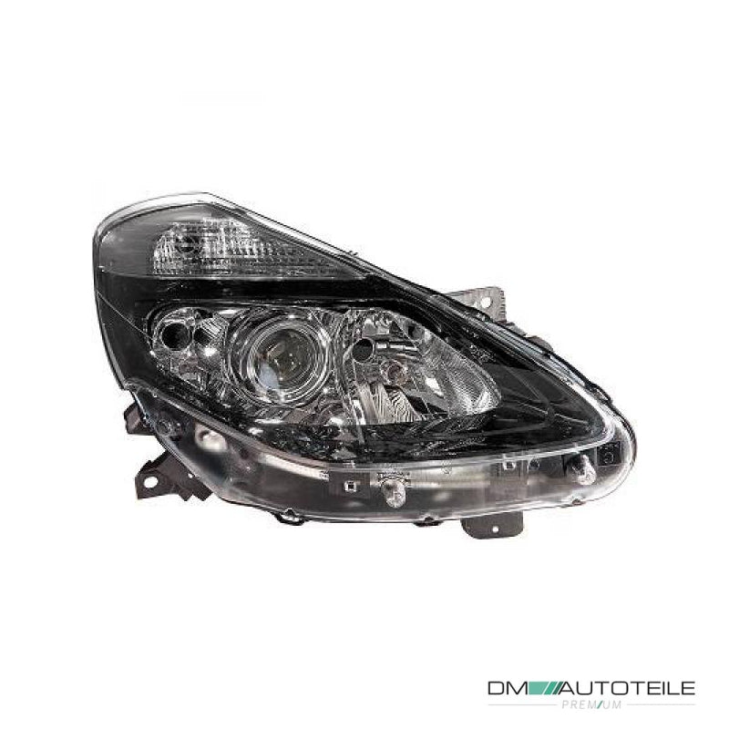 Valeo Scheinwerfer rechts schwarz H7/H1 +Kurvenlicht für Renault Clio III 09-14