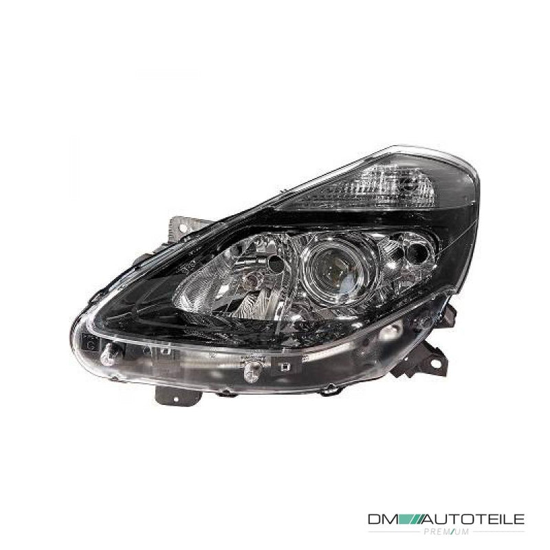 Valeo Scheinwerfer links schwarz H7/H1 +Kurvenlicht für Renault Clio III 09-14
