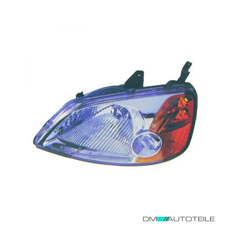 Scheinwerfer H4 links passt für Honda Civic VII Stufenheck/Coupe (ES) ab 00-03