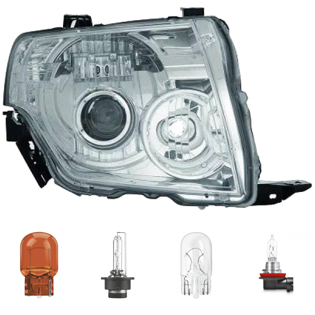 Xenon Scheinwerfer Depo D2S rechts passt für Mitsubishi Pajero IV V8 ab 07-12 inklusive Leuchtmittel/Birnen