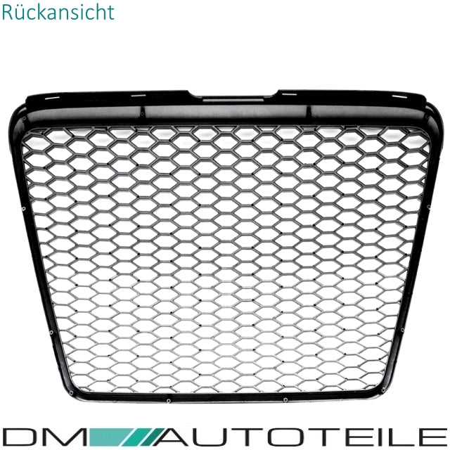 Kühlergrill Wabengrill Schwarz glanz passend für Audi A6 C6 4F Facelift 08-11