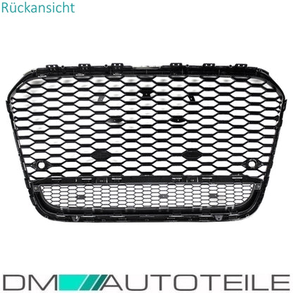 Sport Wabendesign Kühlergrill Hochglanz Schwarz passt für Audi A6 4G C7 bj 10-15 außer RS6 S6
