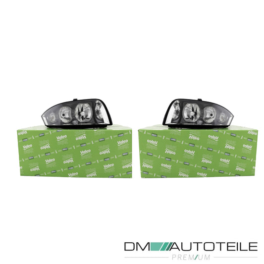 Original Valeo Halogen Scheinwerfer H3 H7 SET passt für Audi A2 8Z0 1999-2005