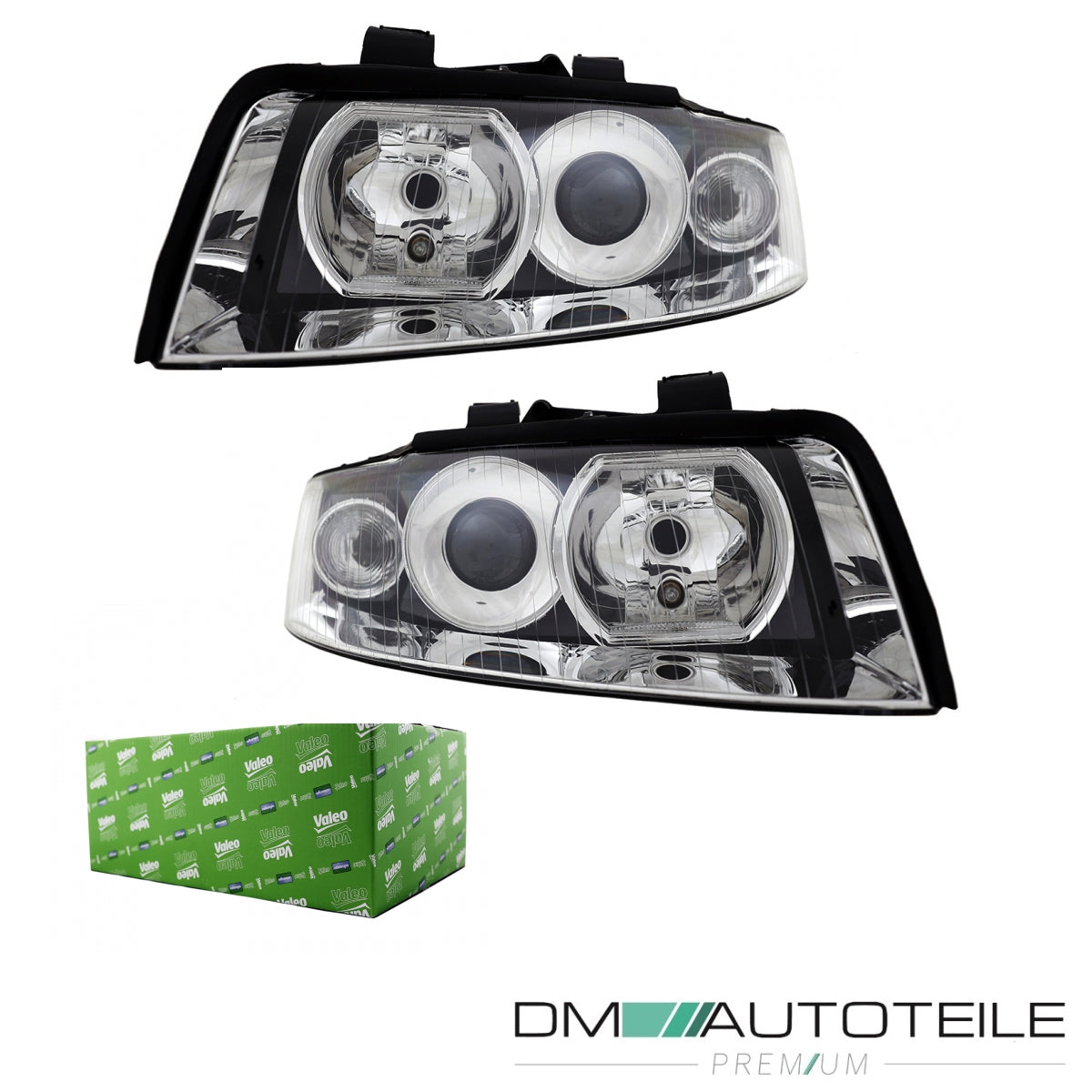 Original Valeo D1S/H7 Xenon Scheinwerfer SET passt für Audi A4 B6 8E 00-04