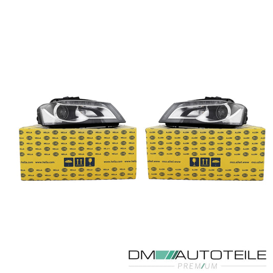 Hella Scheinwerfer + LED D3S/H7 SET passt für Audi A3 8P Vorfacelift ab 08-13