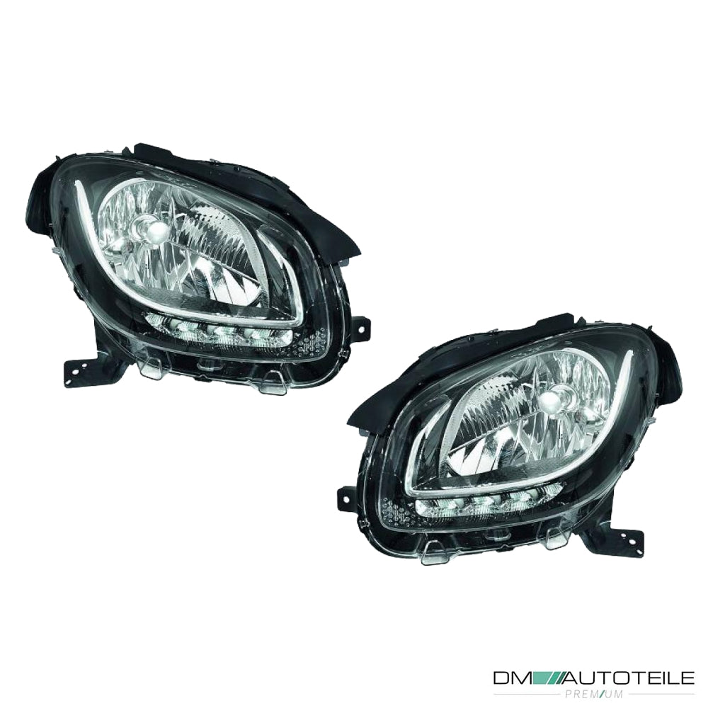 Valeo Scheinwerfer + LED SET passt für Smart Fortwo (453) ab Baujahr 14-19