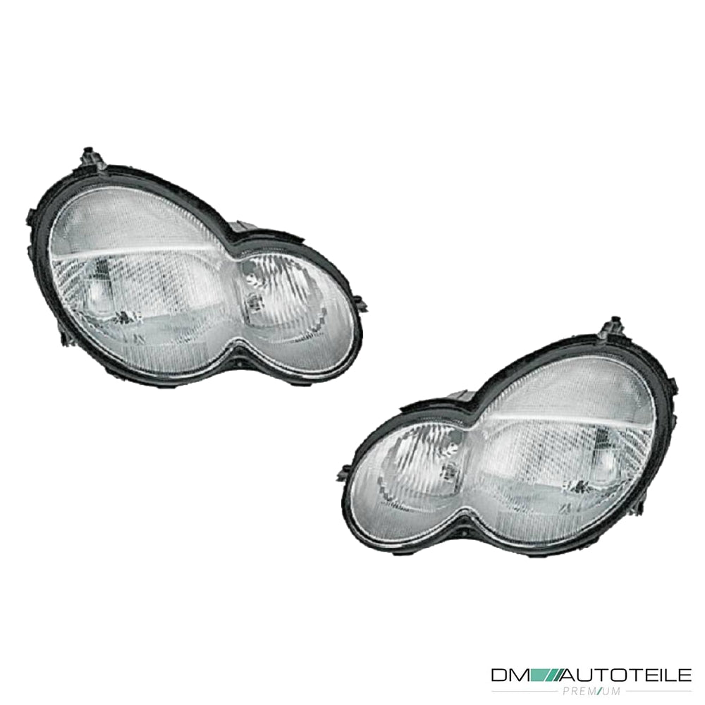 Hella Scheinwerfer H7 Blinker weiß SET passt für Mercedes C (CL203) ab 01-04