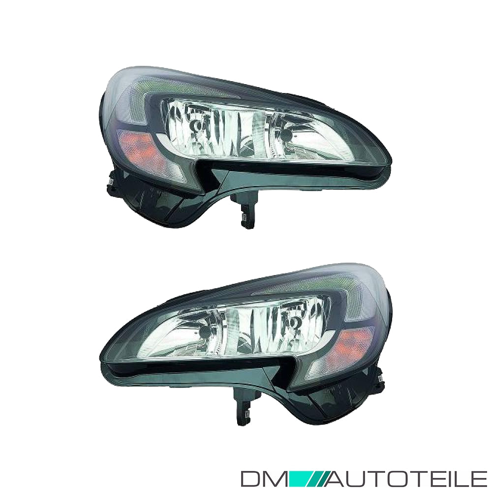 Scheinwerfer H7 + LED TGFL Depo SET passt für Opel Corsa E (X15) ab 14-19