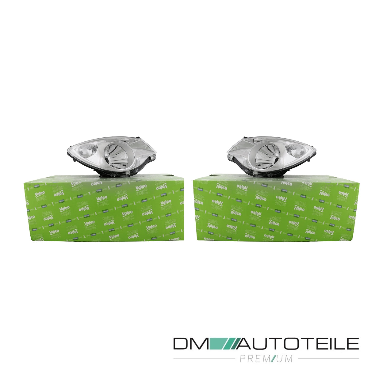 Original Valeo Halogen Scheinwerfer SET passt für Opel Agila B (H08) ab 08-14