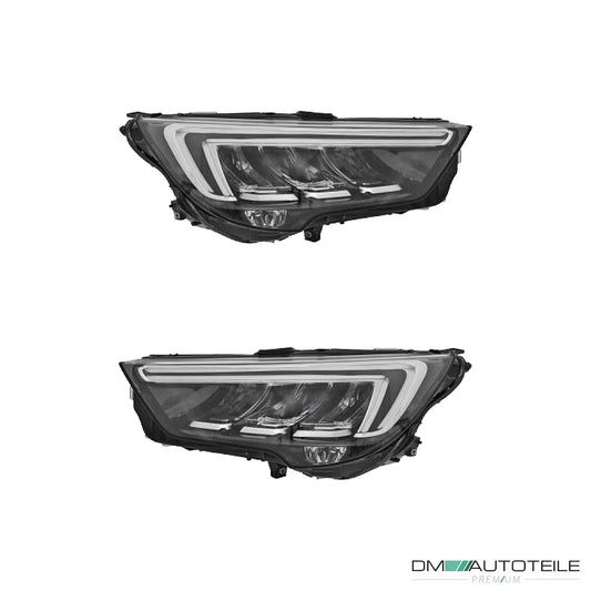 LED Scheinwerfer mit TGFL SET passt für Opel Crossland X (P17) ab 2017-2020