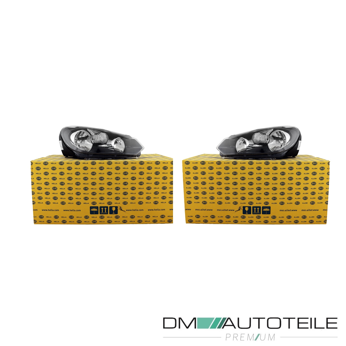 Hella Scheinwerfer H7 mit TGFL SET passt für VW Golf VI (5k1/AJ5) ab 08-13