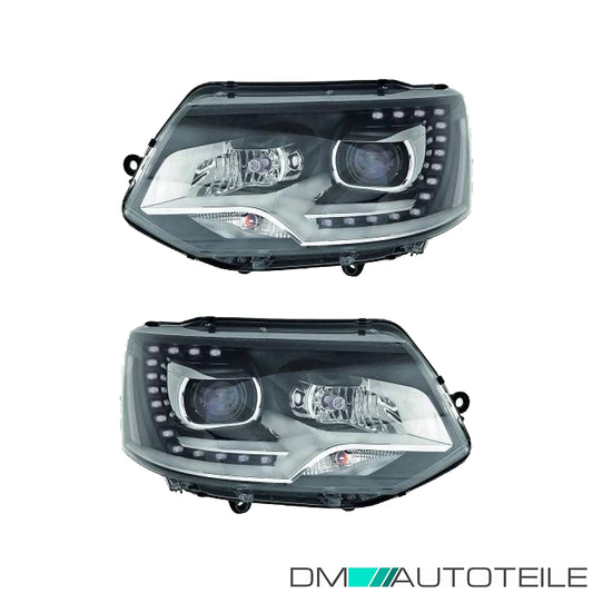 Bi-Xenon Scheinwerfer Depo D3S + TGFL SET passt für VW Multivan T5 ab 09-15
