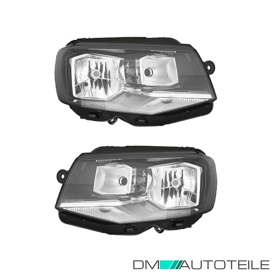 Scheinwerfer Depo H4 SET passt für VW Transporter T6 ab Baujahr 2015-2019